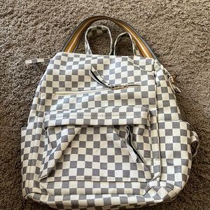 Checkered backpack